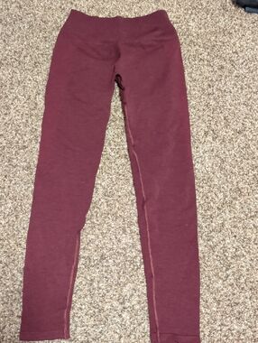 Alphalete Amplify Maroon Leggings, M